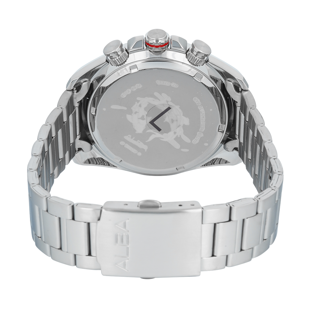 Jam Tangan Alba Signa AX7021X1 Men Silver White Dial Stainless Steel Strap