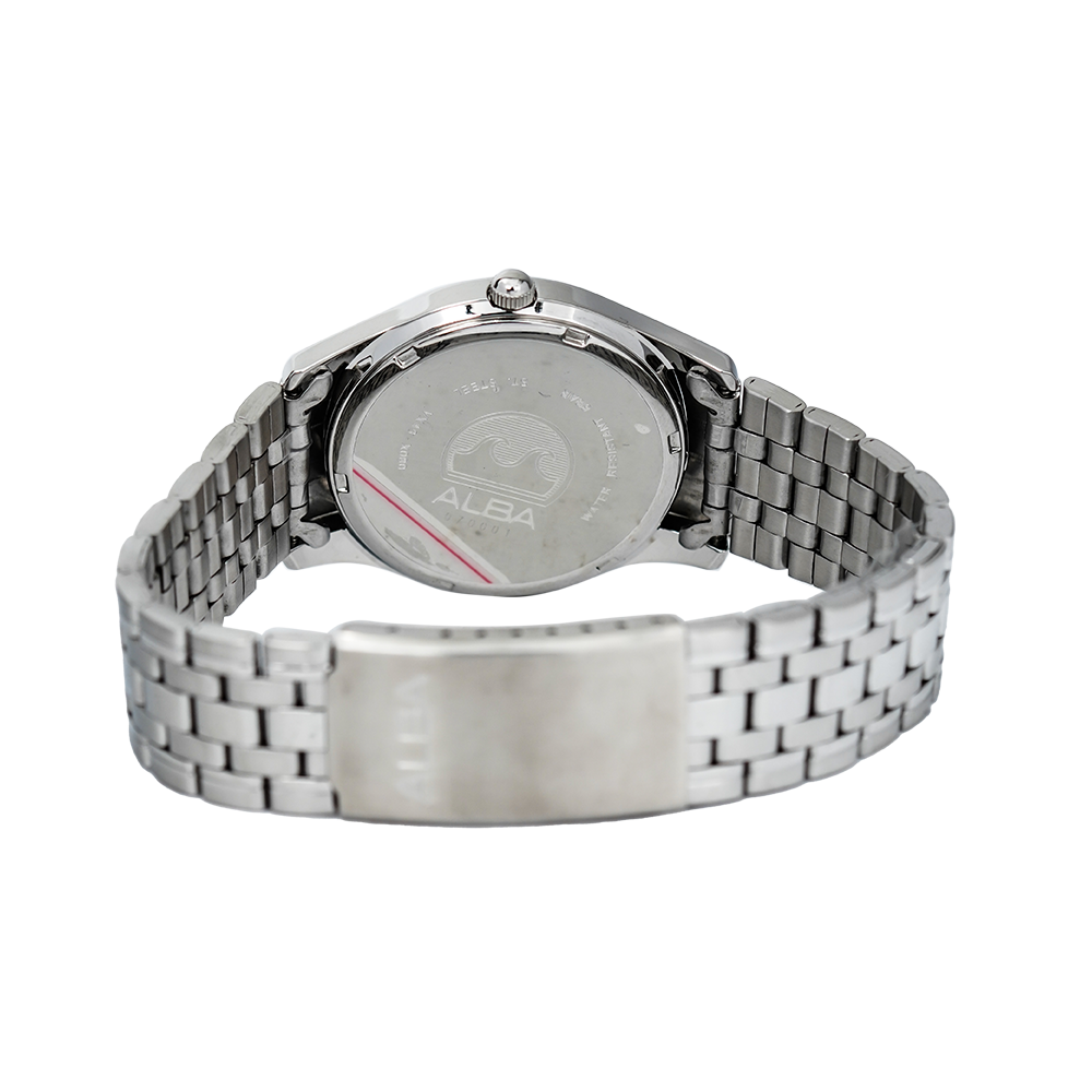 Jam Tangan Alba AXND61X1 Men Black Dial Stainless Steel
