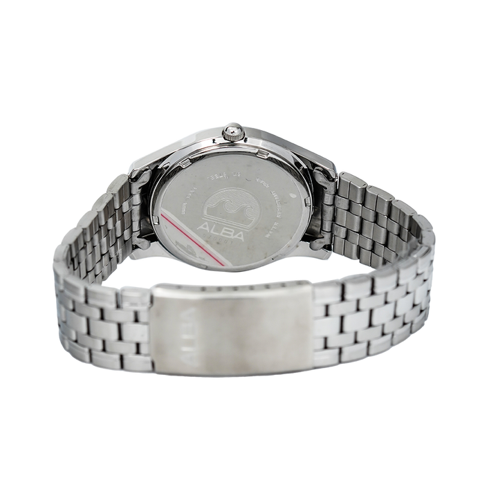 Jam Tangan Alba AXND61X1 Men Black Dial Stainless Steel