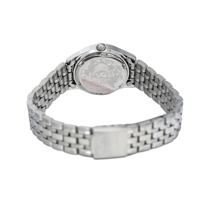 Jam Tangan ALBA Fashion AXT863X1 Women White Dial Stainless Steel Strap