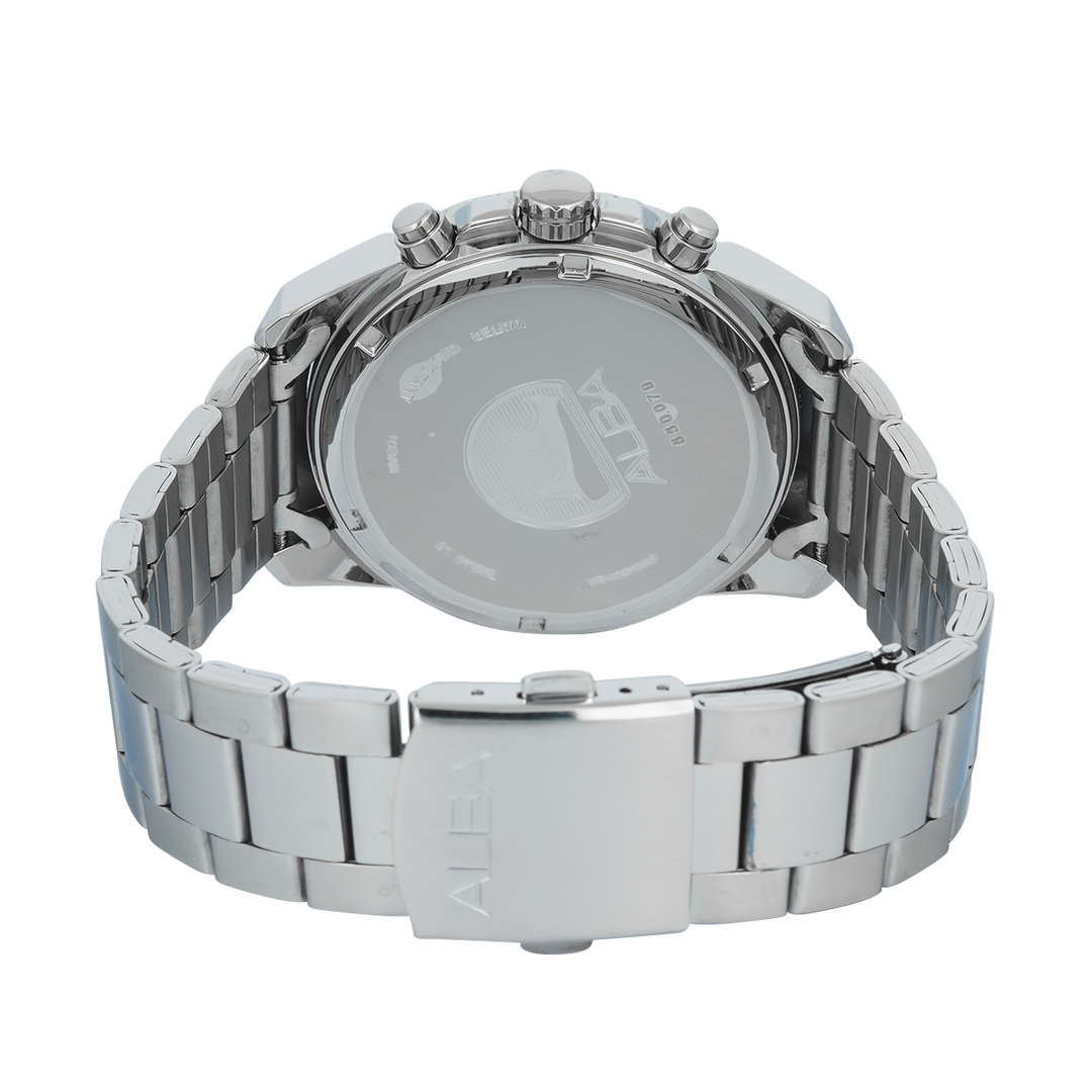 Jam Tangan Alba Active AZ5013X1 Men Blue Dial Stainless Steel Strap
