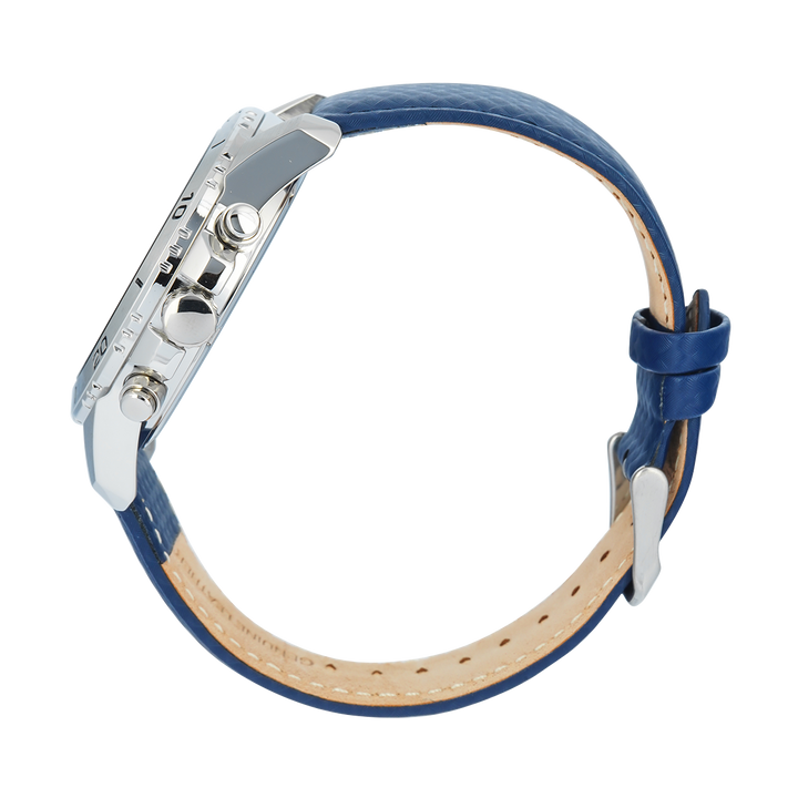 Jam Tangan Alba Active AZ5017X1 Men Blue Dial Blue Leather Strap