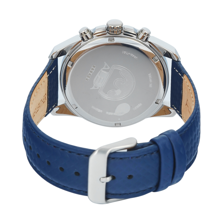 Jam Tangan Alba Active AZ5017X1 Men Blue Dial Blue Leather Strap