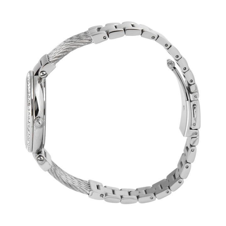 Jam Tangan BONIA B10626-2382SSN Women Silver White Dial Stainless Steel Strap