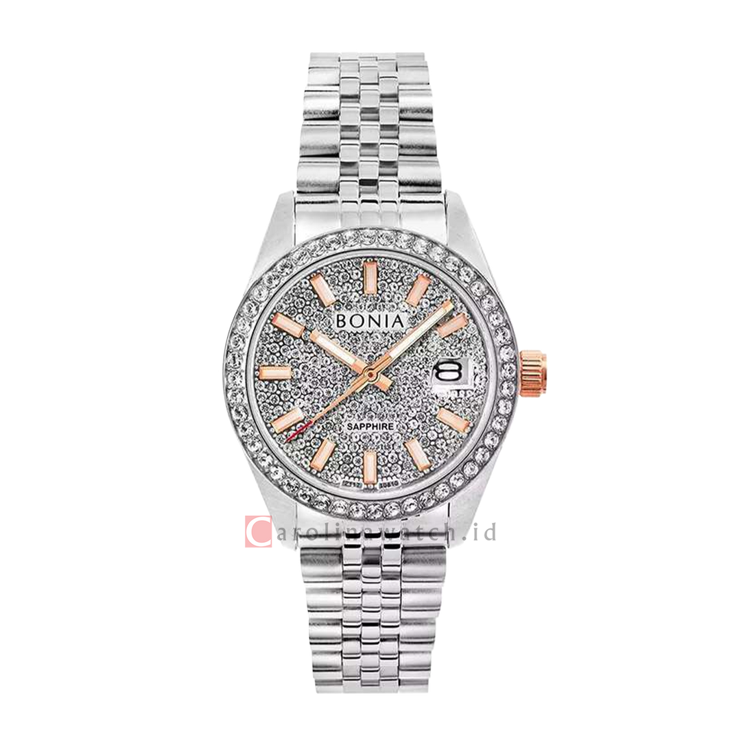 Jam Tangan BONIA B10810-2312S Women Analog Dial Stainless Steel Strap