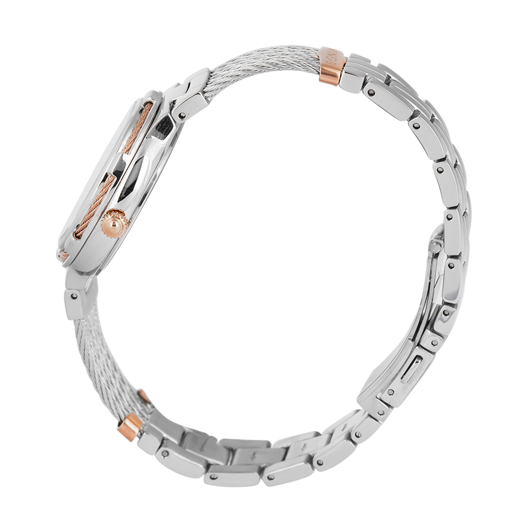 Jam Tangan BONIA B10852-2617 Women Silver Dial Stainless Steel Strap