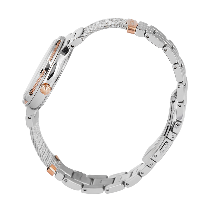 Jam Tangan BONIA B10852-2617 Women Silver Dial Stainless Steel Strap