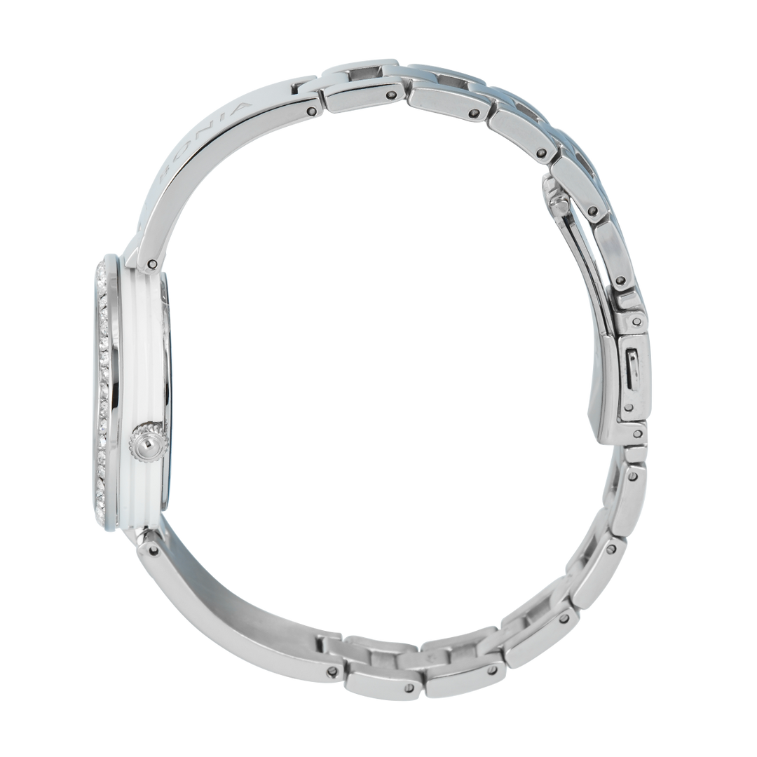 Jam Tangan BONIA Elegance B10864-2317S Women White Dial Stainless Steel Strap