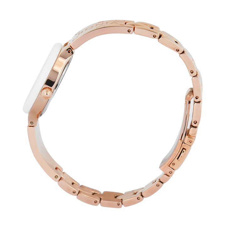 Jam Tangan BONIA B10867-2557 Women Tiamo White Mother of Pearl Dial Rose Gold Stainless Steel Strap