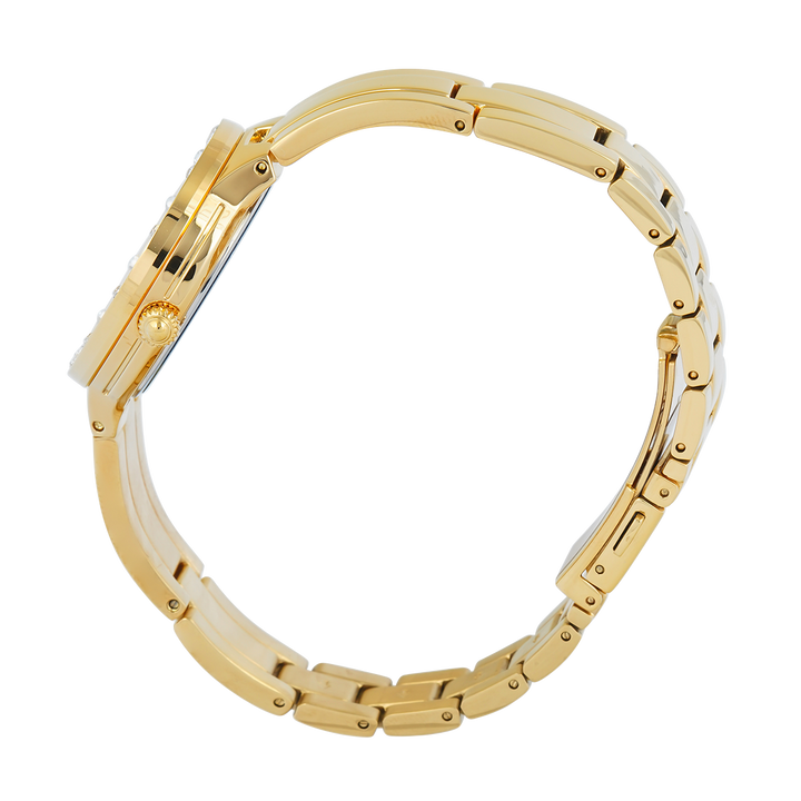 Jam Tangan BONIA Elegance B10870-2217S Women White Dial Gold Stainless Steel Strap