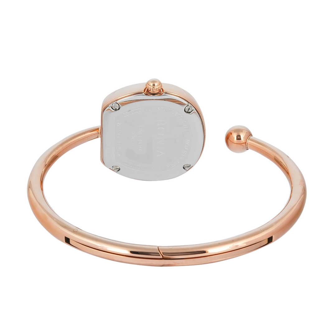 Jam Tangan BONIA B10874-2567S Women Red Dial Rose Gold Stainless Steel Strap