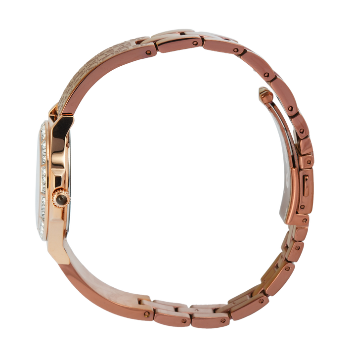 Jam Tangan BONIA Elegance B10908-2047S Women Brown Dial Brown Stainless Steel Strap
