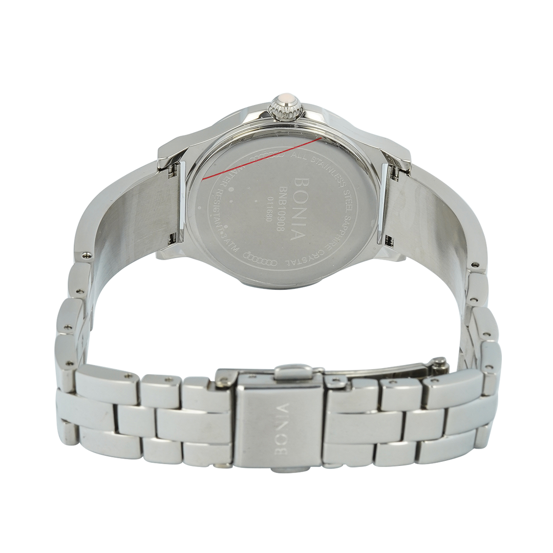 Jam Tangan BONIA Elegance B10908-2377S Women Pink Dial Stainless Steel Strap