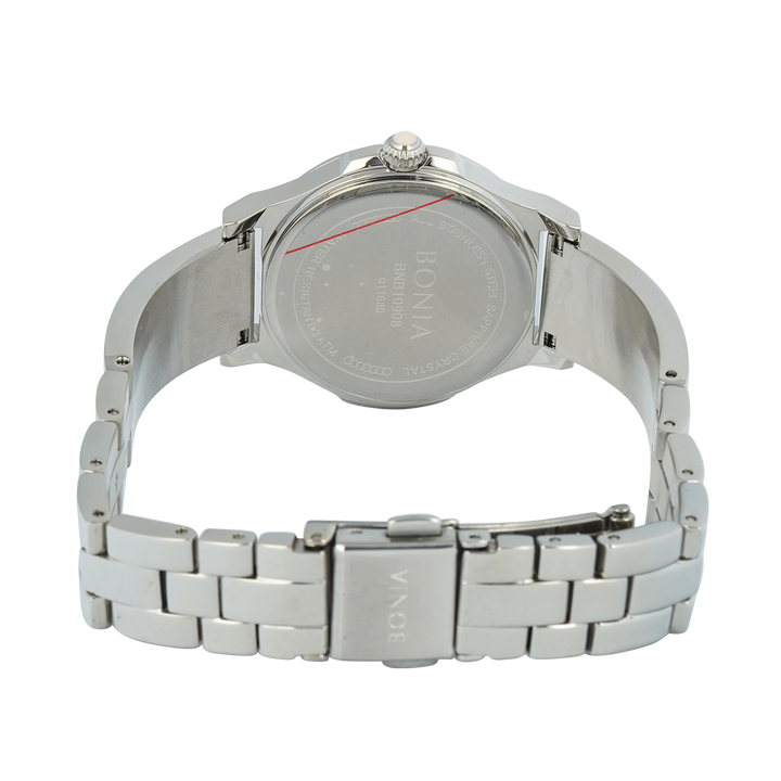 Jam Tangan BONIA Elegance B10908-2377S Women Pink Dial Stainless Steel Strap