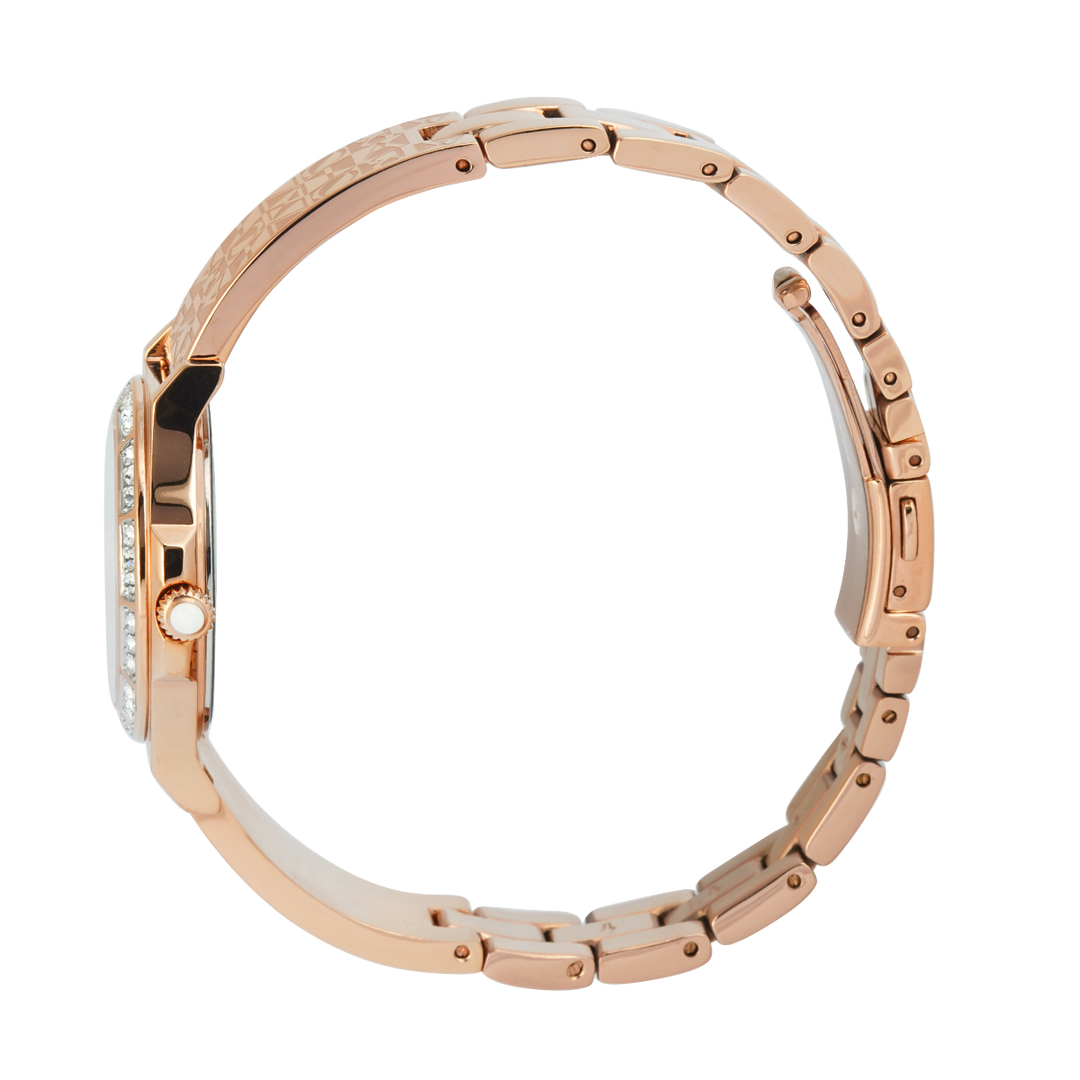 Jam Tangan BONIA Elegance B10908-2567S Women Red Wine Dial Rose Gold Stainless Steel Strap