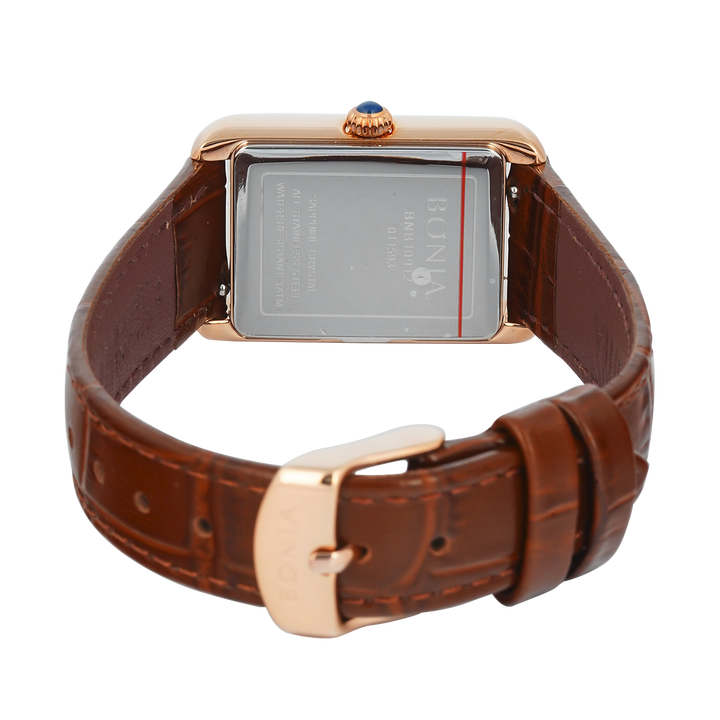 Jam Tangan BONIA B10912-2547 Women Brown Dial Brown Leather Strap