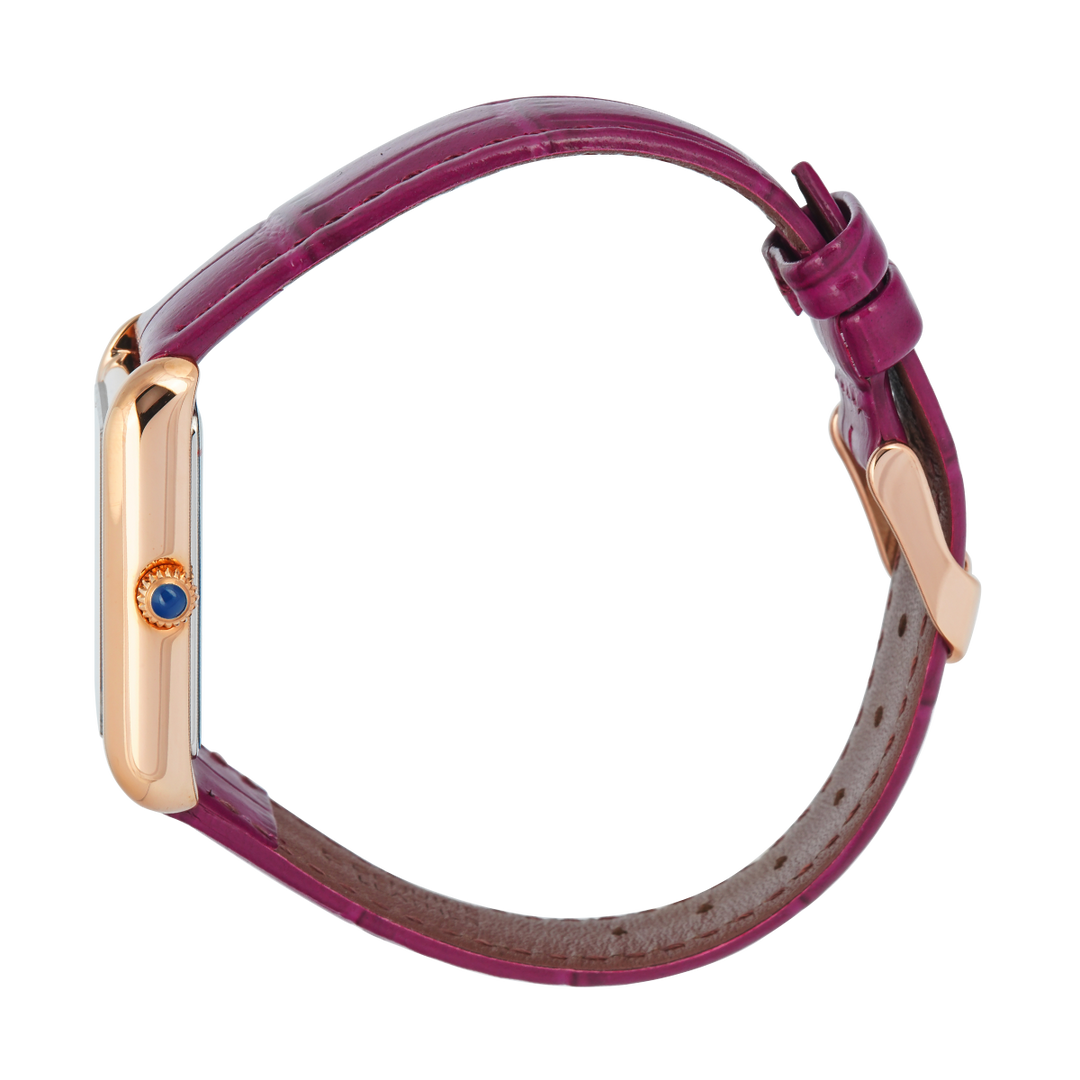 Jam Tangan BONIA B10912-2567 Women Red Dial Red Leather Strap