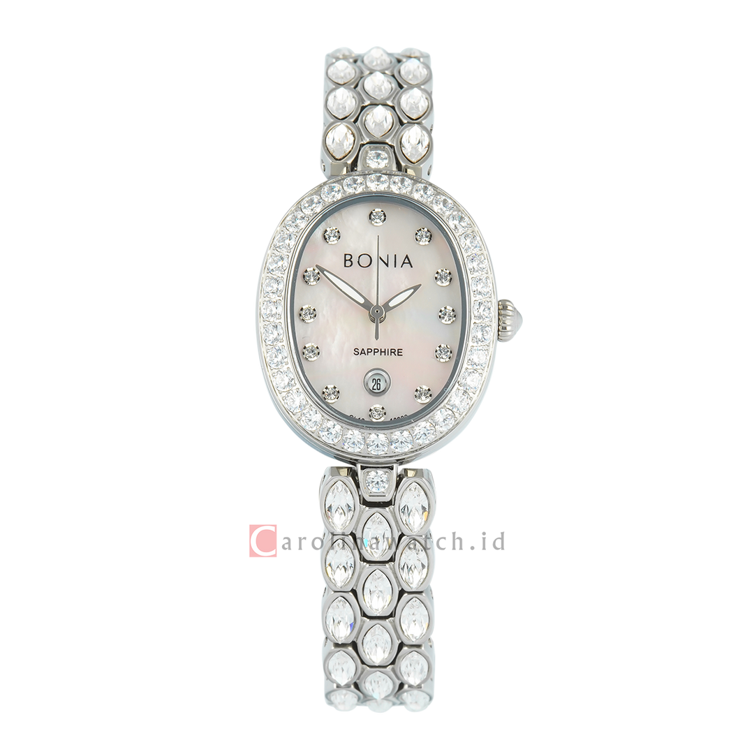 Jam Tangan BONIA B10920-2377S Women Analog Dial Stainless Steel Strap