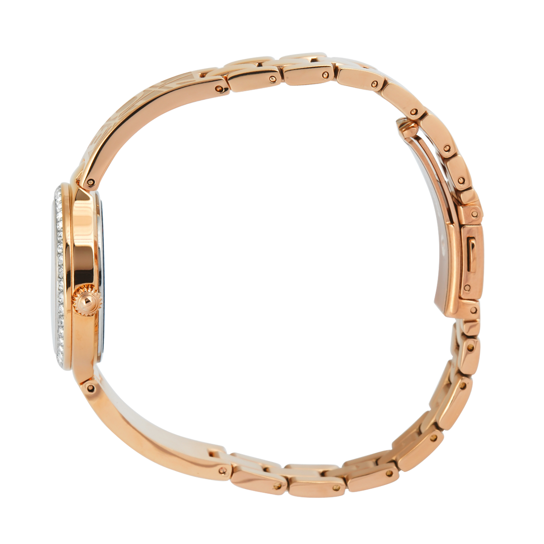 Jam Tangan BONIA B10938-2517S Women Silver White Dial Rose Gold Stainless Steel Strap