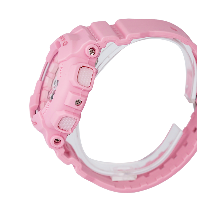 Jam Tangan Casio Baby-G BA-110-4A1 Women Pink Digital Analog Dial Pink Resin Band