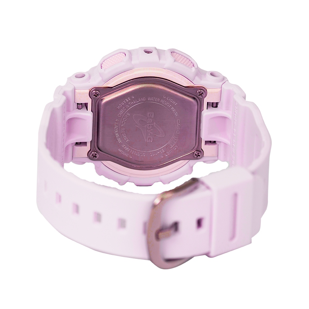 Jam Tangan Casio Baby-G BA-110-4A2 Women Pink Digital Analog Dial Pink Resin Band