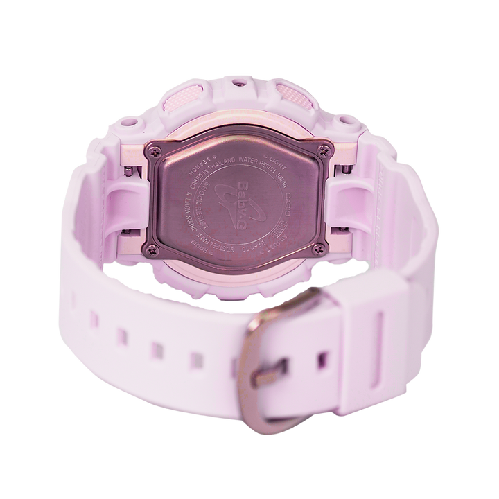 Jam Tangan Casio Baby-G BA-110-4A2 Women Pink Digital Analog Dial Pink Resin Band