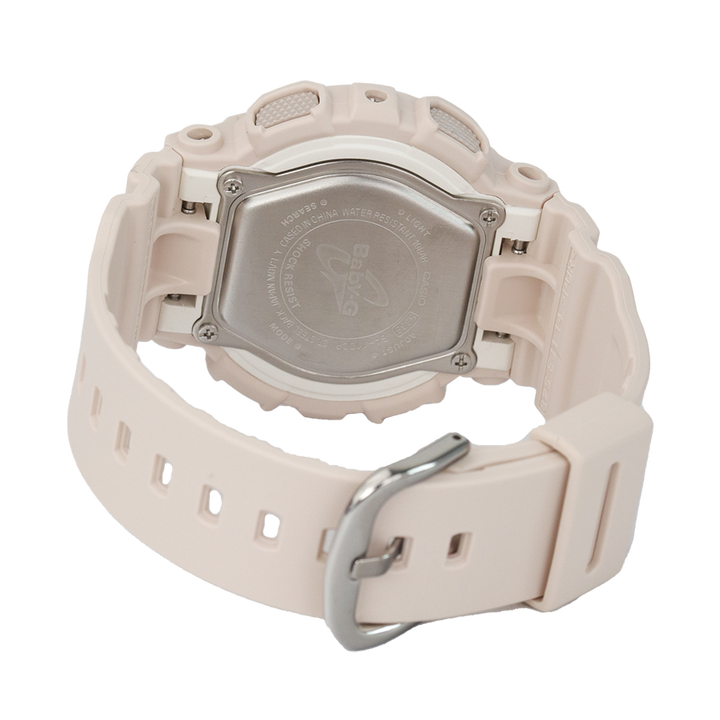 Jam Tangan CASIO BABY G BA-110CP-4A Women Special Color Models Digital Analog Dial Light Beige Resin Band