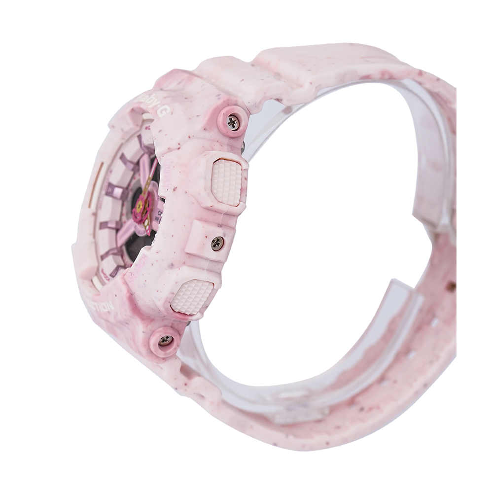 Jam Tangan Casio Baby-G BA-110PI-4A Women Pink Digital Analog Dial Pink Resin Band