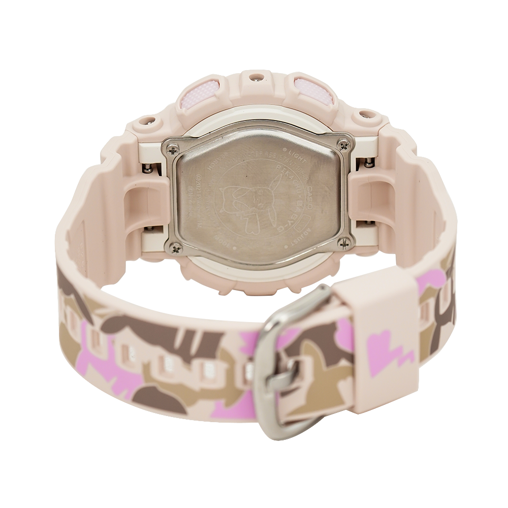 Jam Tangan CASIO BABY G x Pokemon BA-110PKC-4A Women Digital Analog Dial Beige Resin Band