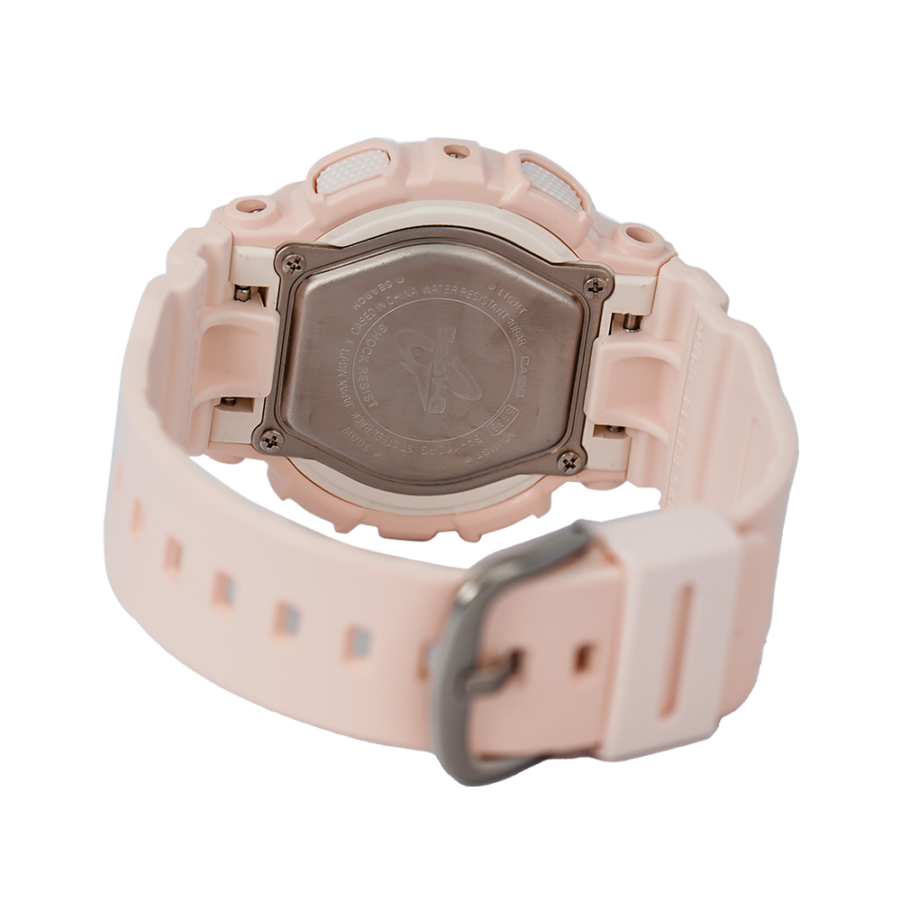 Jam Tangan CASIO BABY-G BA-110RG-4A Women Cream Digital Analog Dial Cream Resin Band