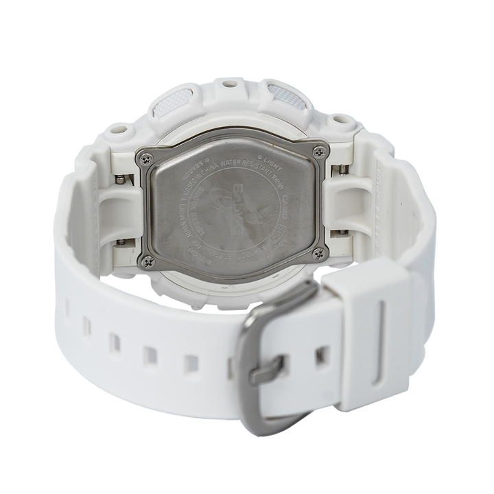 Jam Tangan Casio Baby-G BA-120T-7A Women White Dial White Resin Strap