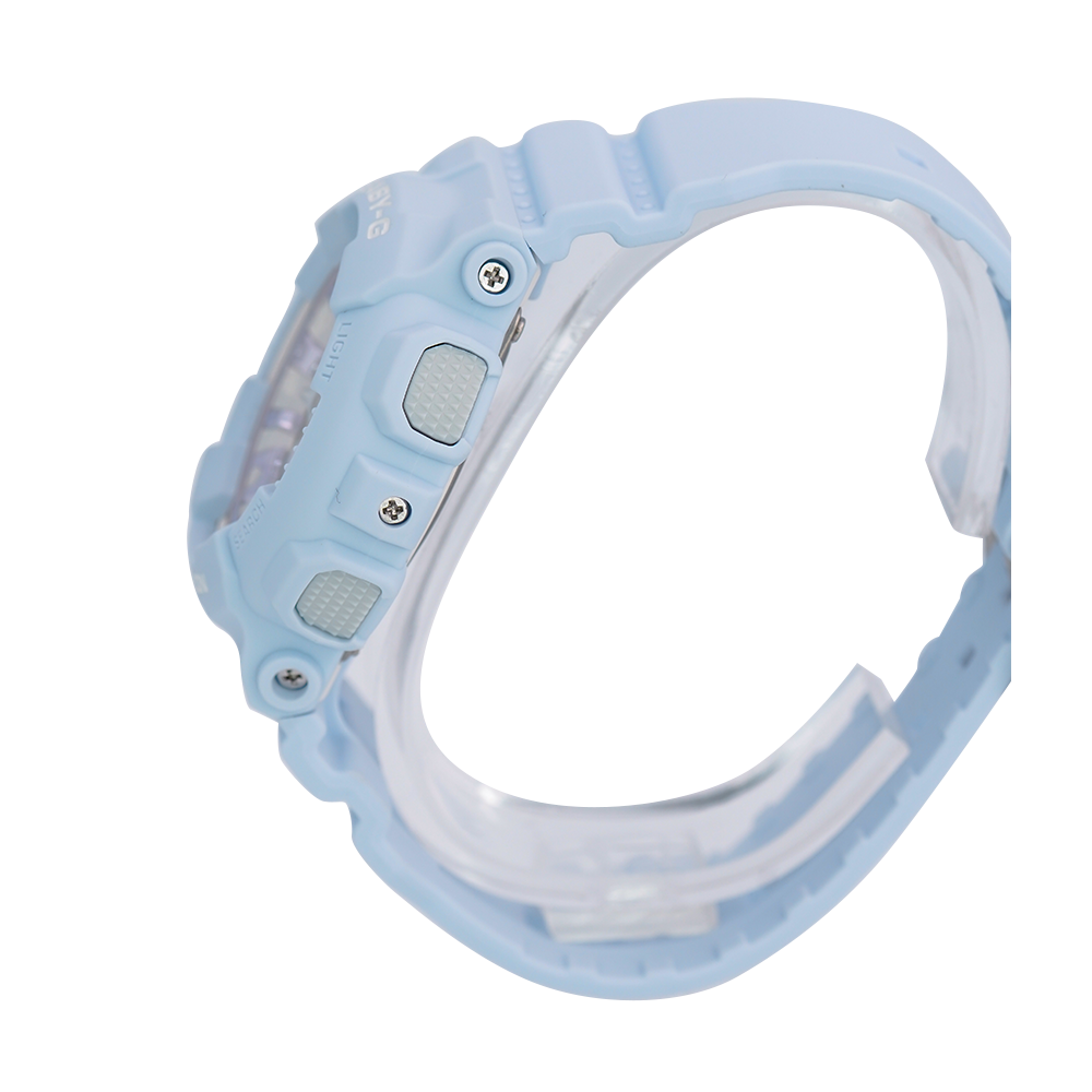 Jam Tangan Casio Baby-G BA-130WP-2A Icy Pastel Colors Women Ice Blue Dial Ice Blue Resin Band