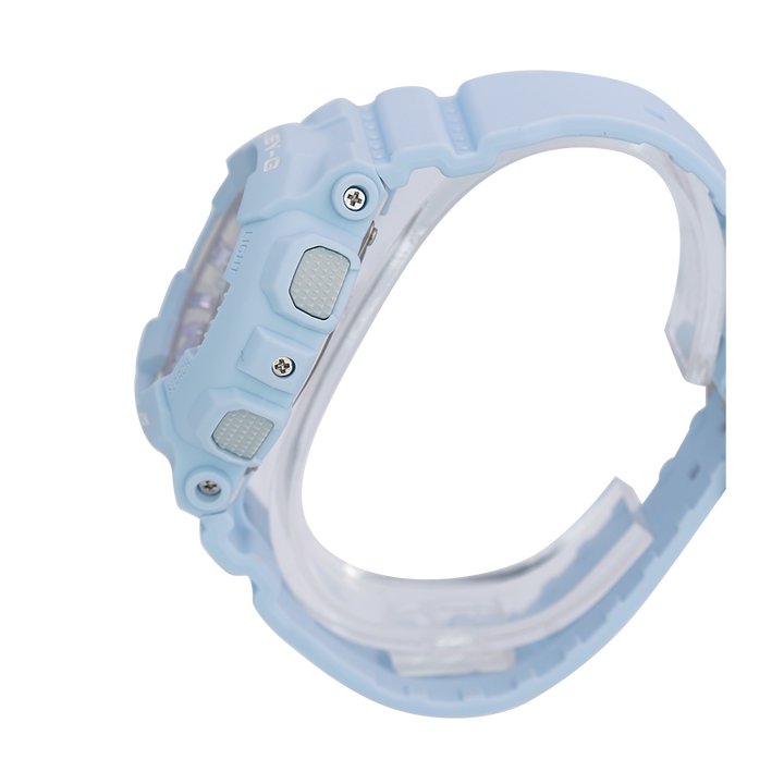 Jam Tangan Casio Baby-G BA-130WP-2A Icy Pastel Colors Women Ice Blue Dial Ice Blue Resin Band