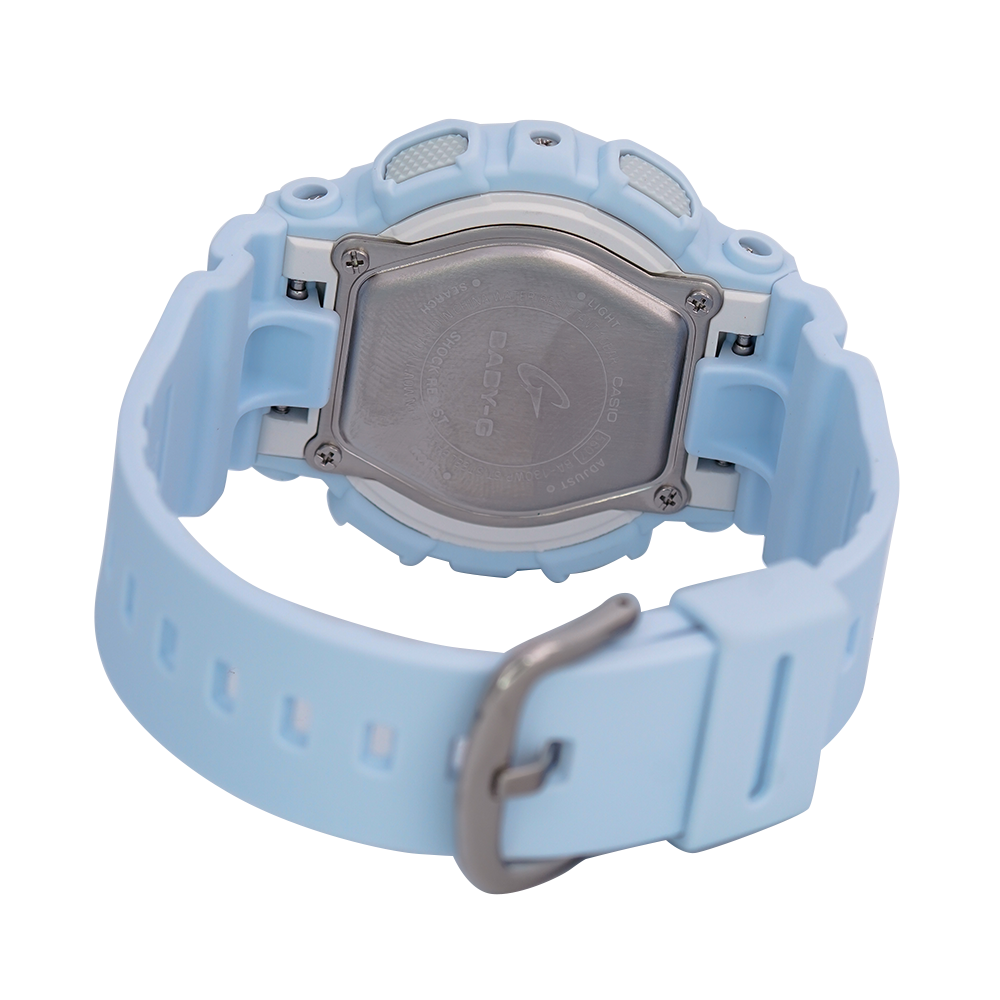 Jam Tangan Casio Baby-G BA-130WP-2A Icy Pastel Colors Women Ice Blue Dial Ice Blue Resin Band