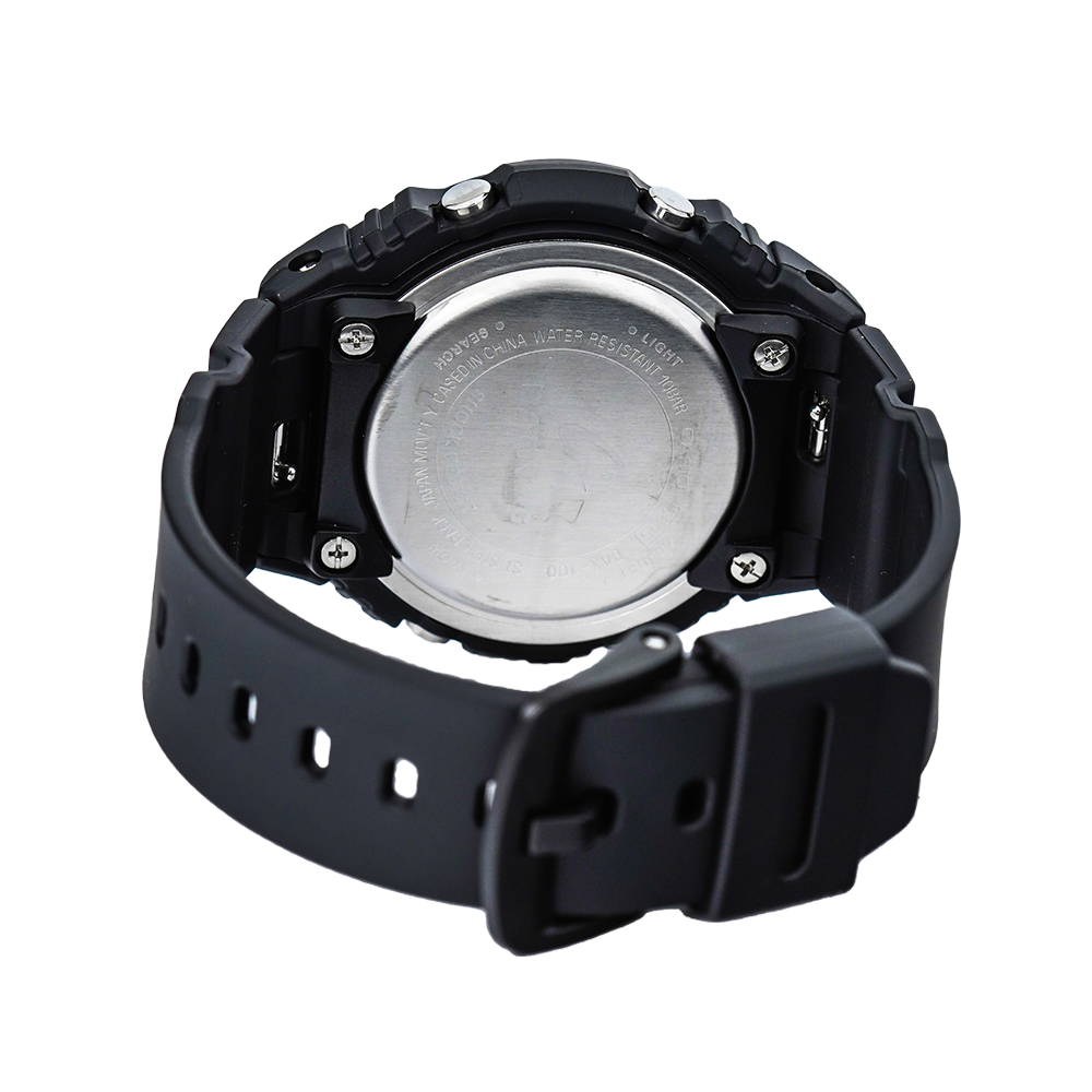 Jam Tangan Casio Baby-G BAX-100-1A G-Lide Sports Model Women Black Dial Black Resin Band