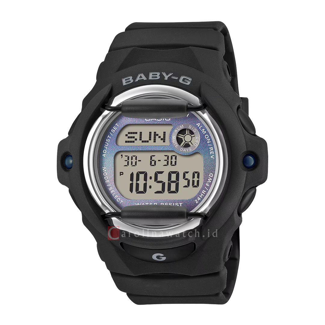 Jam Tangan Casio Baby-G BG-169GD-1D Women Digital Dial Black Resin Band