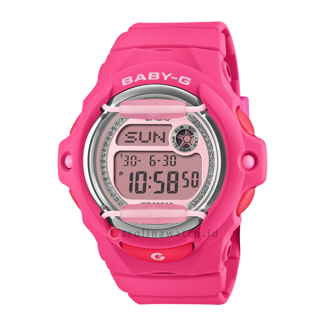 Jam Tangan Casio Baby-G BG-169KB-4B1 Women Digital Dial Pink Resin Band