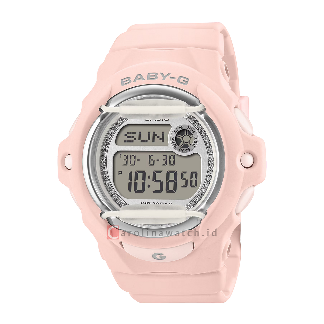 Jam Tangan Casio Baby-G BG-169KB-4D Women Digital Dial Light Pink Resin Band