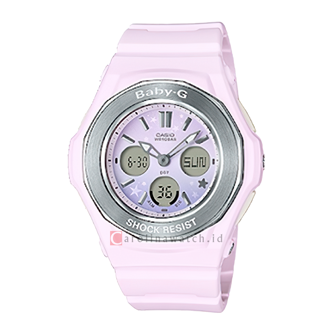 Jam Tangan Casio Baby-G BGA-100ST-4A Women Dual Tone Dial Light Pink Resin Band