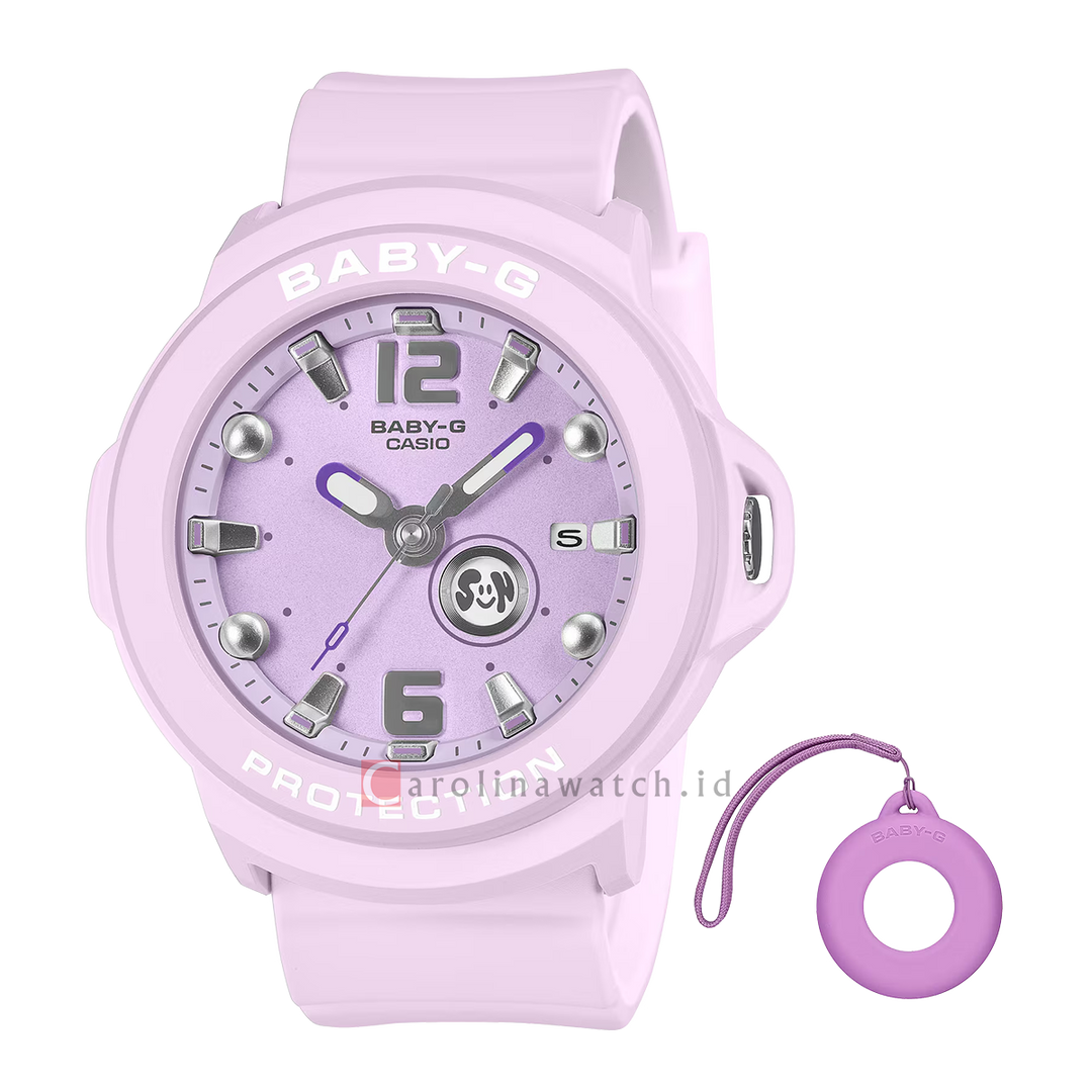 Jam Tangan Casio Baby-G + Plus BGA-15K-6A Women Purple Dial Purple Resin Band