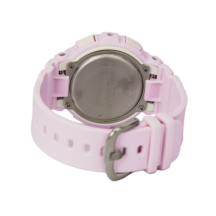 Jam Tangan Casio Baby-G BGA-190BC-4B Women Pink Dial Pink Rubber Strap