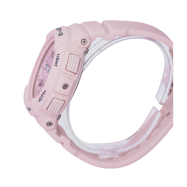 Jam Tangan Casio Baby-G BGA-190BE-4A The Beach Color Series Women Light Pink Pattern Dial Light Pink Resin Band