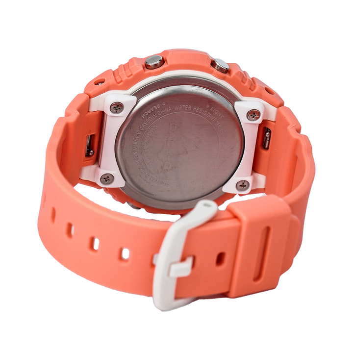 Jam Tangan Casio Baby-G BGA-260-4A Women White Dial Orange Resin Band