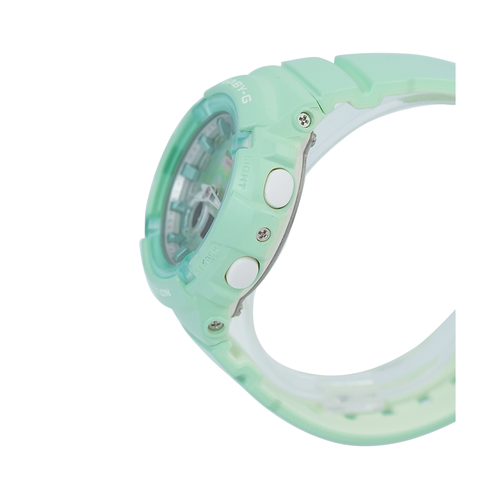 Jam Tangan Casio Baby-G BGA-280-3A Women Green Mint Digital-Analog Dial Green Mint Resin Band