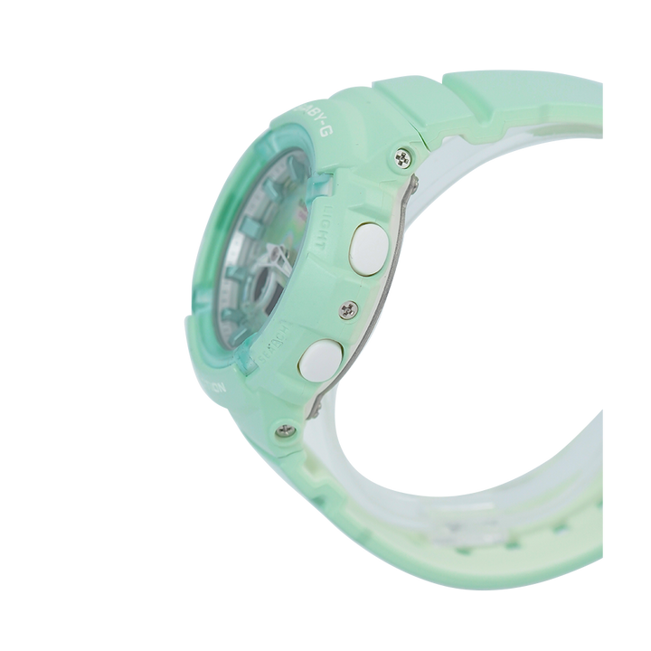 Jam Tangan Casio Baby-G BGA-280-3A Women Green Mint Digital-Analog Dial Green Mint Resin Band