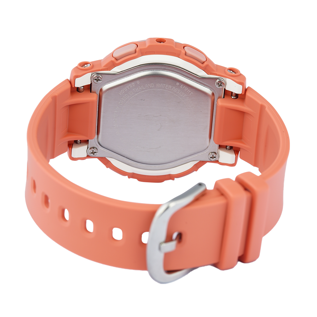 Jam Tangan Casio Baby-G BGA-290PA-4A Women Retro Pop Pink Digital Analog Dial Pink Resin Band