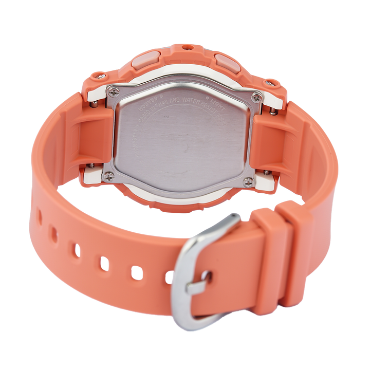 Jam Tangan Casio Baby-G BGA-290PA-4A Women Retro Pop Pink Digital Analog Dial Pink Resin Band