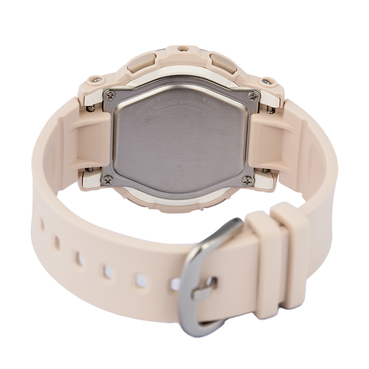 Jam Tangan Casio Baby-G BGA-290SA-4A Women Digital Analog Dial Beige Resin Band