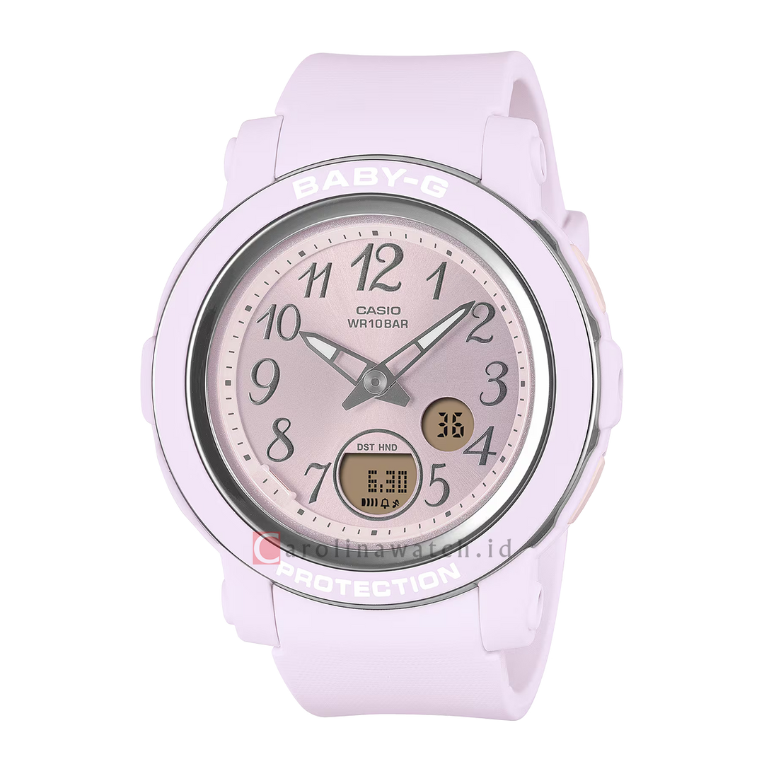 Jam Tangan Casio Baby-G BGA-290SA-6A Women Digital Analog Dial Pink Resin Band