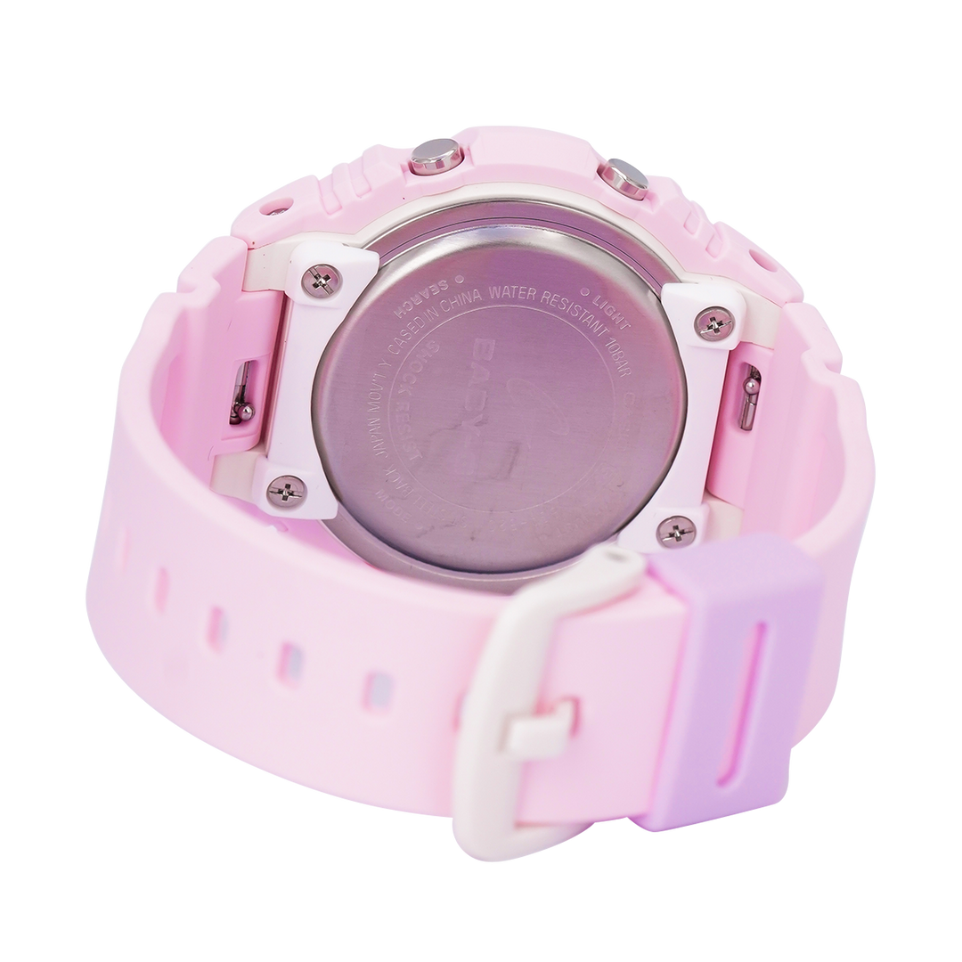 Jam Tangan Casio Baby-G BGA-320-4A Women Playful Beach Collection Pink Dial Pink Flamingo Resin Band